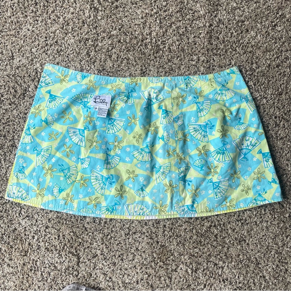 Vintage Lilly Pulitzer reversible skirt fish & seashells